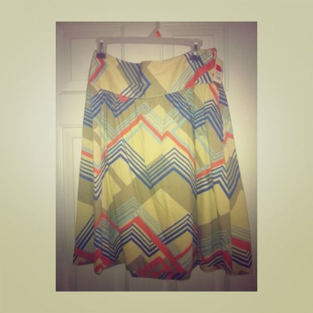 Knee Length printed skirt - Picture 2 of 3